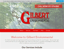 Tablet Screenshot of gilbertenvironmental.com